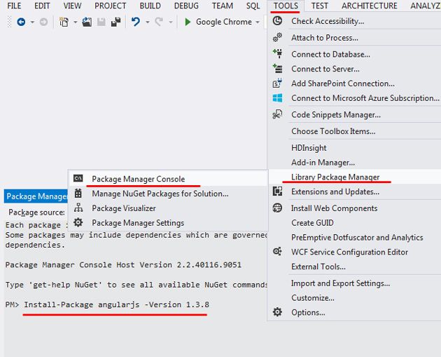 Package Manager Console